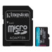 Карта пам`яті MicroSDXC 256GB UHS-I/U3 Class 10 Kingston Canvas Go! Plus R200/W160MB/s + SD-адаптер (SDCG4/256GB)