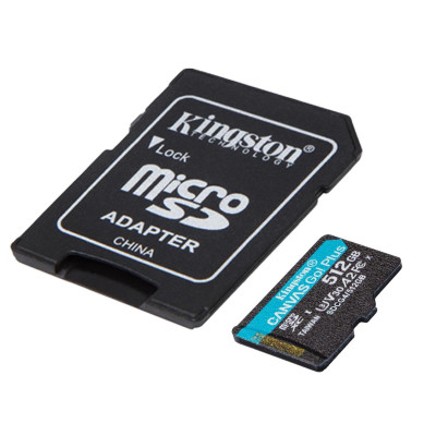 Карта пам`яті MicroSDXC 512GB UHS-I/U3 Class 10 Kingston Canvas Go! Plus R200/W160MB/s + SD-адаптер (SDCG4/512GB) Карта пам`яті MicroSDXC 512GB UHS-I/U3 Class 10 Kingston Canvas Go! Plus R200/W160MB/s + SD-адаптер (SDCG4/512GB)