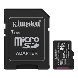 Карта памяти MicroSDXC 64GB UHS-I Class 10 Kingston Canvas Select Plus R100MB/s + SD-адаптер (SDCS3/64GB)
