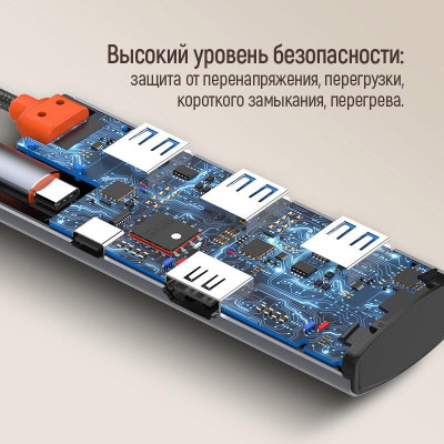 Док-станція ColorWay USB-C 5-в-1 Type C PD 100W/USB3.0х3/HDMI 4К (CW-HUB01) Док-станція ColorWay USB-C 5-в-1 Type C PD 100W/USB3.0х3/HDMI 4К (CW-HUB01)