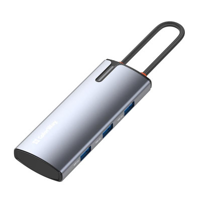 Док-станція ColorWay USB-C 5-в-1 Type C PD 100W/USB3.0х3/HDMI 4К (CW-HUB01) Док-станція ColorWay USB-C 5-в-1 Type C PD 100W/USB3.0х3/HDMI 4К (CW-HUB01)