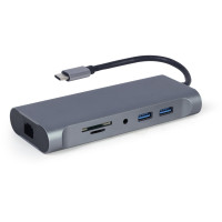 Док-станция Cablexpert USB-C 7-в-1 (A-CM-COMBO7-01)