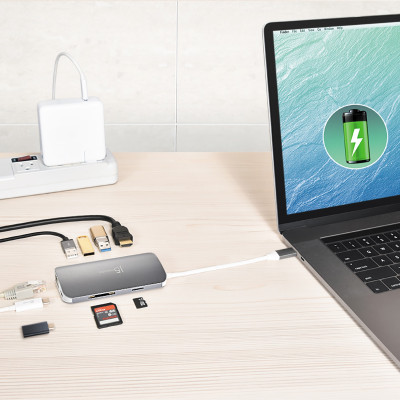 Док-станция J5create USB-C 9-в-1 (JCD383-N)