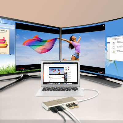 Док-станция J5create USB-C 6-в-1 (JCD381-N)