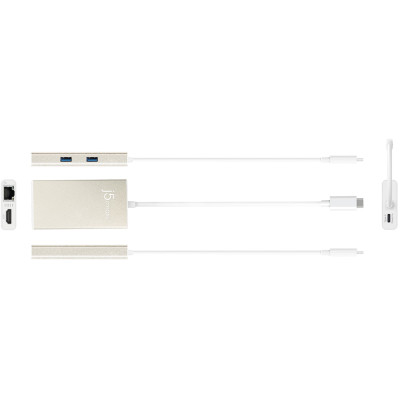 Док-станция J5create USB-C 5-в-1 (JCA374-N)