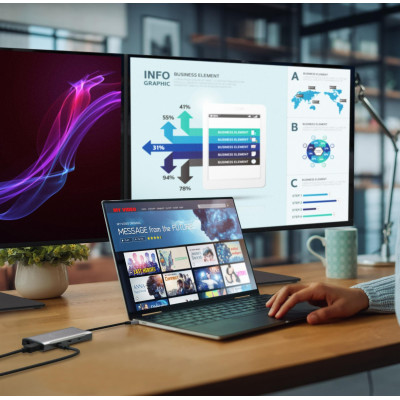 Док-станція J5create USB-C 11-в-1 (JCD397-N) Док-станція J5create USB-C 11-в-1 (JCD397-N)