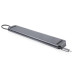 USB-хаб REAL-EL CQ-1000 USB3.0х3/USB-C/HDMI/VGA/RJ45/SD/TF/3.5 mm audio, 0.4m, Space Grey