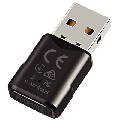 Bluetooth-адаптер аудио Promate BlueLink Bluetooth 5.0 Black Bluetooth-адаптер аудио Promate BlueLink Bluetooth 5.0 Black