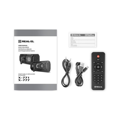 Акустична система REAL-EL X-777 Black Акустична система REAL-EL X-777 Black