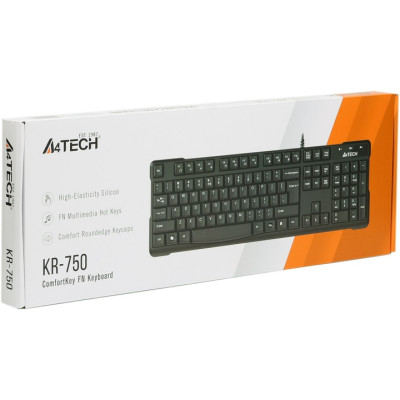 Клавиатура A4Tech KR-750 Ukr Black