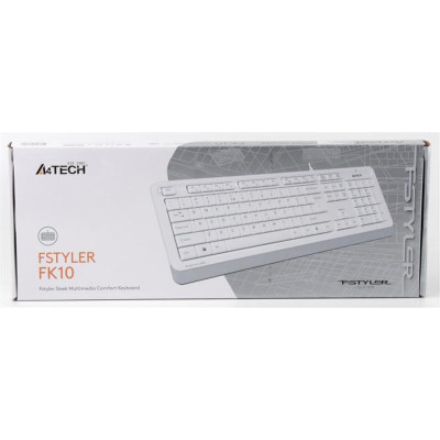 Клавиатура A4Tech FK10 Ukr White