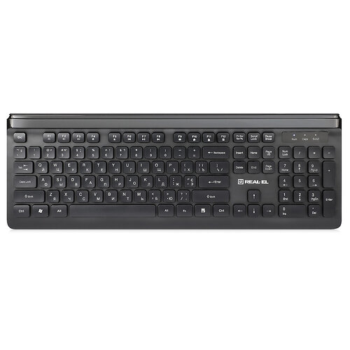 Клавиатура REAL-EL Comfort 7085 Ukr Black
