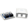 Розетка Cablexpert (NCAC-2U5E-01) 2хRJ-45, Cat5Е, внешняя, белая