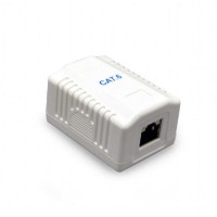 Розетка Cablexpert (NCAC-1F6-01) RJ-45, Cat6, внешняя, белая