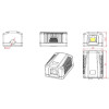 Розетка Cablexpert (NCAC-1F6-01) RJ-45, Cat6, внешняя, белая