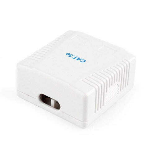 Розетка Cablexpert (NCAC-2F5E-01) 2хRJ-45, Cat5Е, внешняя, белая
