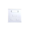 Розетка EServer (WT-2015A) 2хRJ-45, Cat5E, внешняя, белый