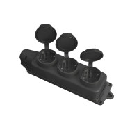Розеточный модуль ELM SMR-30EC на 3 розетки с защитой IP44 и защитными крышками (41-0040)