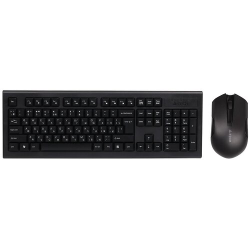Комплект (клавіатура, миша) бездротовий A4Tech 3000N Black USB