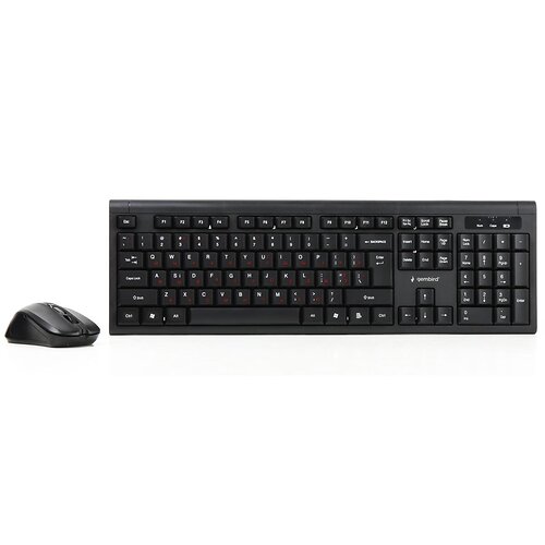 Комплект (клавіатура, миша) бездротовий Gembird KBS-WM-03-UA Black