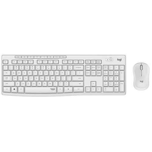 Комплект (клавиатура, мышь) беспроводной Logitech MK295 Combo White (920-009824)