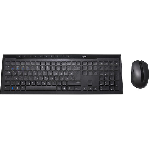 Комплект (клавиатура, мышь) беспроводной Rapoo 8210M Wireless Black