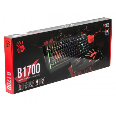 Комплект (клавиатура, мышь) Bloody B1700 Black Комплект (клавиатура, мышь) Bloody B1700 Black