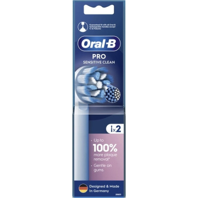 Насадка для зубної електрощітки Braun Oral-B Pro Sensitive Clean EB60X (2 шт) Насадка для зубної електрощітки Braun Oral-B Pro Sensitive Clean EB60X (2 шт)