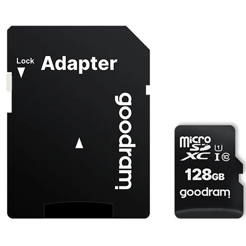 Карта пам`яті MicroSDXC 128GB UHS-I Class 10 Goodram + SD-adapter (M1AA-1280R12)