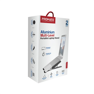 Охлаждающая подставка для ноутбука Promate PocketMount Grey Охлаждающая подставка для ноутбука Promate PocketMount Grey