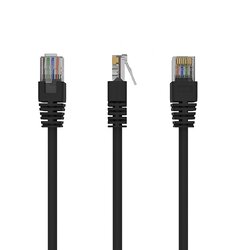 Патч-корд UTP Cablexpert (PP12-1M/BK) литой, 50u 