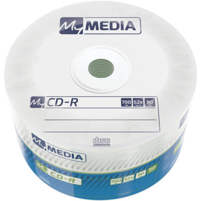 Диски CD-R MyMedia (69201) 700MB 52x Matt Silver Wrap 50шт Диски CD-R MyMedia (69201) 700MB 52x Matt Silver Wrap 50шт