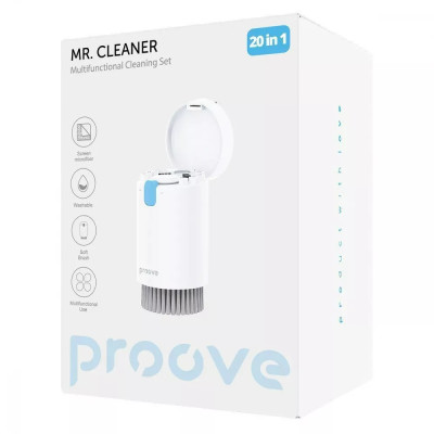 Многофункциональный набор Proove Mr. Cleaner 20in1 для чистки электроники и гаджетов White (MCS00002002)