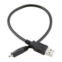 Кабель Atcom USB - micro USB V 2.0 (M/M), 0.8 м, черный (9174) пакет