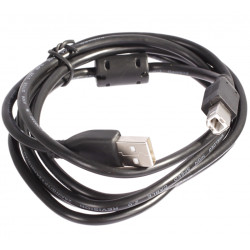 Кабель Cablexpert USB - USB Type-B V 2.0 (M/M), 1.8 м, феритовий фільтр, чорний (CCF-USB2-AMBM-6)