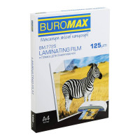 Пленка для ламинирования Buromax (BM.7725) глянцевая, A4, 125мк, 100 шт
