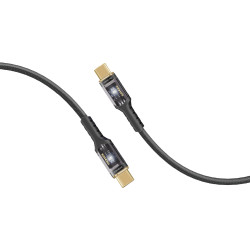 Кабель Promate Lucidline-CC200 USB Type-C - USB Type-C (M/M), 5 A, 100 W, 2 м, Black