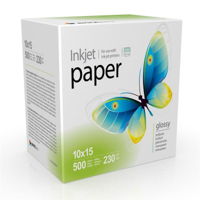 Бумага PrintPro глянцевая 230г/м2 10x15см 500арк. (PGE2305004R)