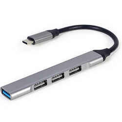USB-хаб Gembird USB Type-C 4-в-1 (UHB-CM-U3P1U2P3-03)
