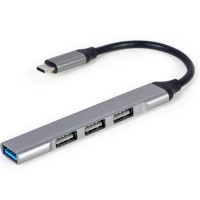 USB-хаб Gembird USB Type-C 4-в-1 (UHB-CM-U3P1U2P3-03)