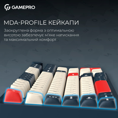 Клавіатура бездротова GamePro Asgard Drakkar Keychron Super Red Switch Blue (MK305BL) Клавіатура бездротова GamePro Asgard Drakkar Keychron Super Red Switch Blue (MK305BL)