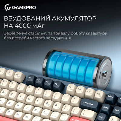 Клавіатура бездротова GamePro Asgard Drakkar Keychron Super Red Switch Blue (MK305BL) Клавіатура бездротова GamePro Asgard Drakkar Keychron Super Red Switch Blue (MK305BL)