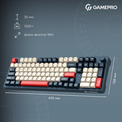 Клавіатура бездротова GamePro Asgard Drakkar Keychron Super Red Switch Blue (MK305BL) Клавіатура бездротова GamePro Asgard Drakkar Keychron Super Red Switch Blue (MK305BL)