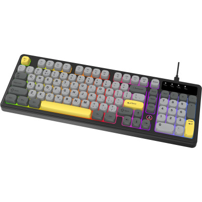 Клавиатура Ajazz AF98 Black USB-C Black Gray Yellow (AF98-BGY)