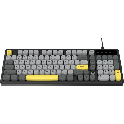 Клавиатура Ajazz AF98 Black USB-C Black Gray Yellow (AF98-BGY)