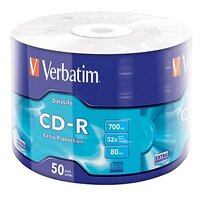 Диски CD-R Verbatim (43787) 700Mb 52x Wrap-box 50 шт Extra