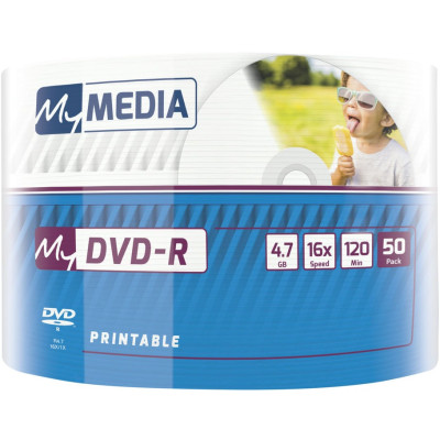 Диски DVD+R MyMedia (69202) 4.7GB, 16x, Wrap 50шт Printable Диски DVD+R MyMedia (69202) 4.7GB, 16x, Wrap 50шт Printable