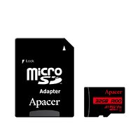 Карта памяти MicroSDHC 32GB UHS-I Class 10 Apacer + SD адаптер (AP32GMCSH10UB-R)