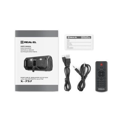 Акустична система REAL-EL X-757 Black Акустична система REAL-EL X-757 Black
