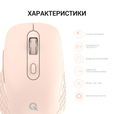 Беспроводная мышь OfficePro M230P Pink Беспроводная мышь OfficePro M230P Pink